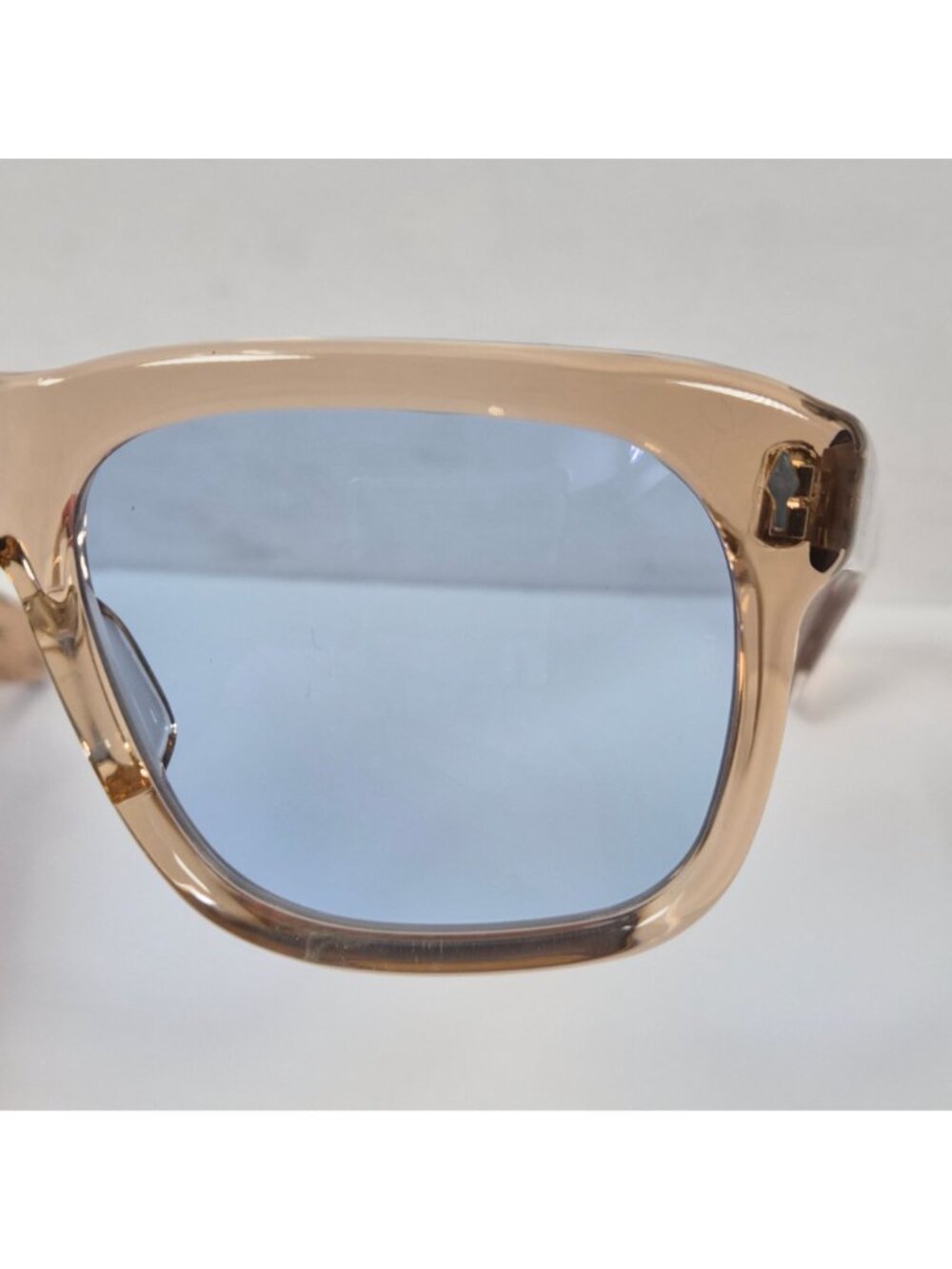 Jacques Marie Mage Yves Beige Sand Blue Bird Eyeglasses 96/350 Made In Japan NIB - Picture 6 of 12